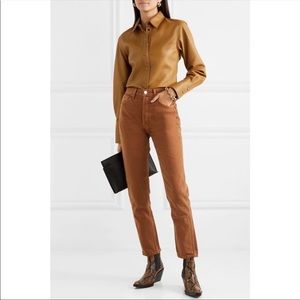 Jenni Kayne RE/DONE Originals 50’s Cigarette Pant in Terracotta